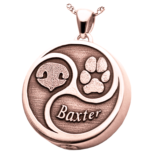 Nose And Paw Print Cremation Pendant IV